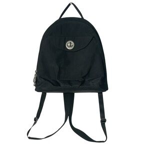 Baggallini Dallas Black Nylon Convertible Strap Small Travel Backpack